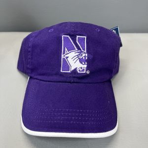 Northwestern Wildcats All Purple Cap Hat Signatures Brand Mens Adjustable